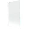 Mexen Next L paroi de baignoire à 1 volet 100 x 150 cm, transparent, blanc - 895-100-000-03-00-20