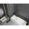 Mexen Next L paroi de douche à 1 volet 100 x 150 cm, transparent, doré - 895-100-000-03-00-50