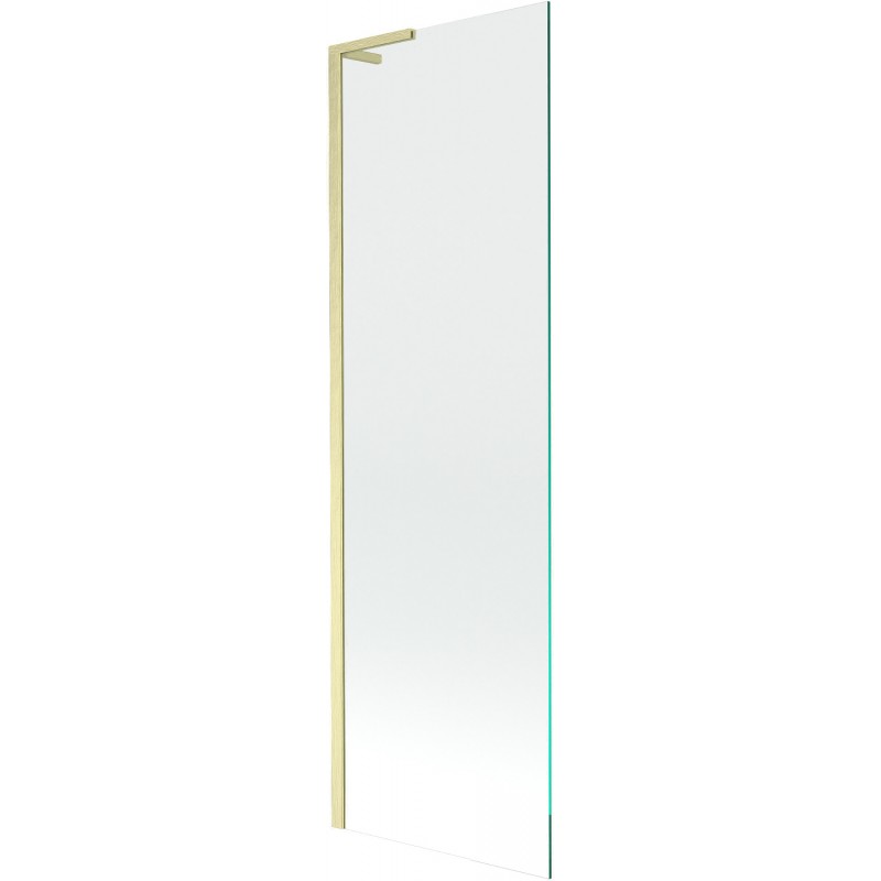 Mexen Next L pare-baignoire 1 volet 60 x 150 cm, transparent, doré brossé - 895-060-000-03-00-55