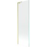 Mexen Next L pare-baignoire 1 volet 60 x 150 cm, transparent, doré brossé - 895-060-000-03-00-55