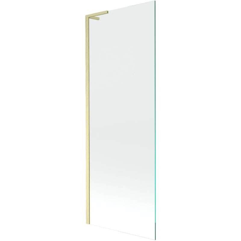 Mexen Next L paroi de baignoire à 1 volet 70 x 150 cm, transparent, doré brossé - 895-070-000-03-00-55