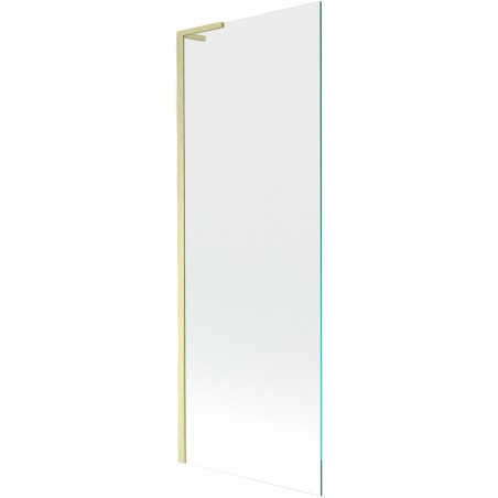 Mexen Next L paroi de baignoire 1 volet 70 x 150 cm transparent or brossé - 895-070-000-03-00-55