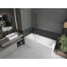 Mexen Next L paroi de baignoire 1-volet 80 x 150 cm, transparent, or brossé - 895-080-000-03-00-55