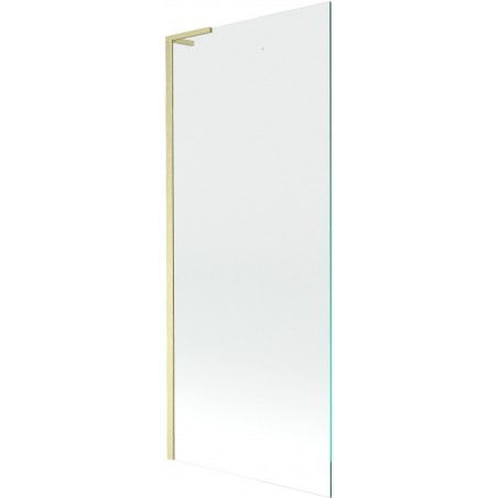 Mexen Next L paroi de baignoire 1-volet 80 x 150 cm, transparent, or brossé - 895-080-000-03-00-55
