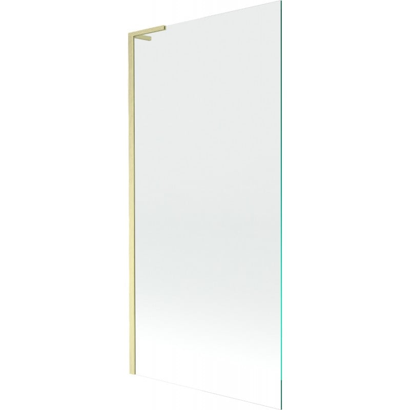 Mexen Next L paroi de baignoire à 1 vantail 90 x 150 cm, transparent, or brossé - 895-090-000-03-00-55