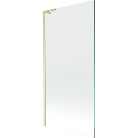 Mexen Next L paroi de baignoire à 1 vantail 90 x 150 cm, transparent, or brossé - 895-090-000-03-00-55