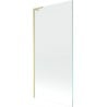 Mexen Next L paroi de baignoire à 1 vantail 90 x 150 cm, transparent, or brossé - 895-090-000-03-00-55