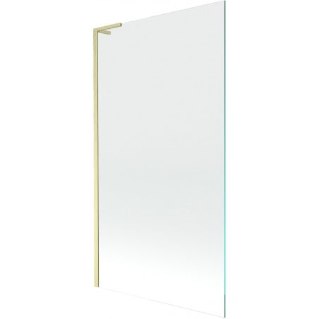 Mexen Next L paroi de baignoire à 1 volet 100 x 150 cm, transparent, doré brossé - 895-100-000-03-00-55