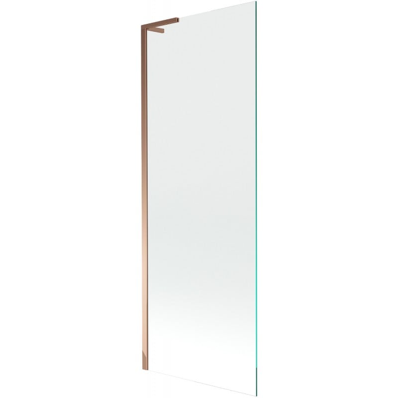 Mexen Next L paroi de baignoire à 1 volet 70 x 150 cm, transparent, or rose - 895-070-000-03-00-60