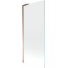 Mexen Next L paroi de baignoire 1-volet 80 x 150 cm, transparent, or rose - 895-080-000-03-00-60