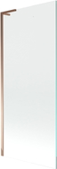 Mexen Next L paroi de baignoire 1-volet 80 x 150 cm, transparent, or rose - 895-080-000-03-00-60