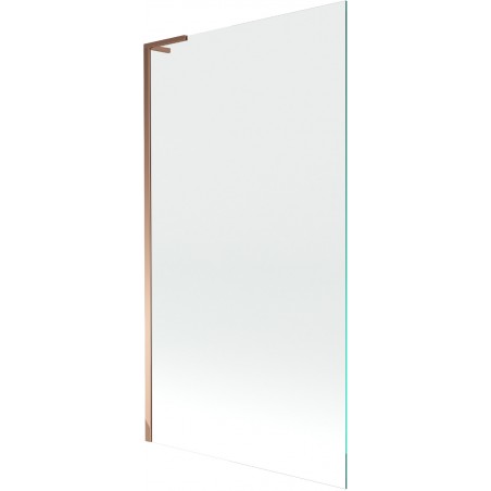 Mexen Next L paroi de baignoire 1-volet 100 x 150 cm, transparent, or rose - 895-100-000-03-00-60