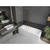 Mexen Next L paroi de baignoire 1 volet 60 x 150 cm, transparent, cuivre brossé - 895-060-000-03-00-65