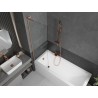 Mexen Next L paroi de baignoire 1 volet 60 x 150 cm, transparent, cuivre brossé - 895-060-000-03-00-65