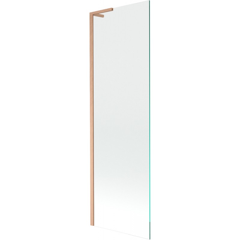 Mexen Next L paroi de baignoire 1 volet 60 x 150 cm, transparent, cuivre brossé - 895-060-000-03-00-65