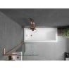 Mexen Next L paroi de baignoire 1 volet 60 x 150 cm, transparent, cuivre brossé - 895-060-000-03-00-65