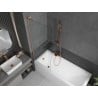 Mexen Next L paroi de baignoire 1 battant 70 x 150 cm, transparent, cuivre brossé - 895-070-000-03-00-65