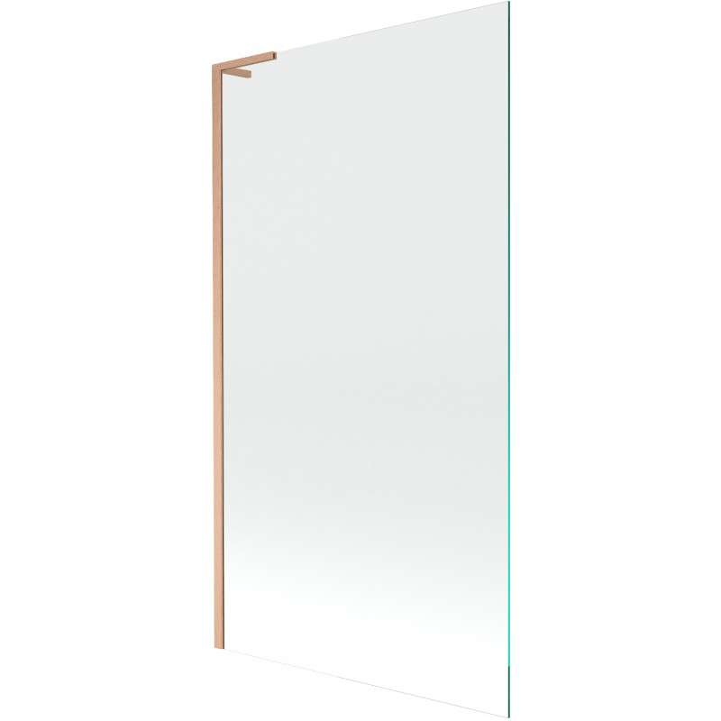 Mexen Next L paroi de baignoire 1 volet 100 x 150 cm, transparent, cuivre brossé - 895-100-000-03-00-65