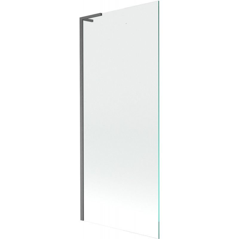 Mexen Next L paroi de baignoire à 1 voile 80 x 150 cm, transparent, gris canon brossé - 895-080-000-03-00-66