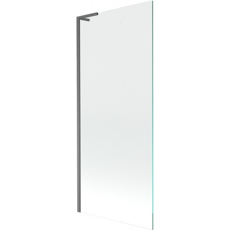 Mexen Next L paroi de baignoire à 1 voile 80 x 150 cm, transparent, gris canon brossé - 895-080-000-03-00-66