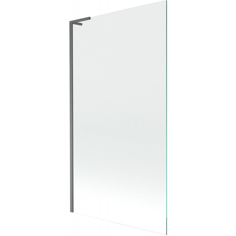 Mexen Next L paroi de baignoire 1-volet 100 x 150 cm, transparent, gris canon brossé - 895-100-000-03-00-66