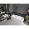 Mexen Next L pare-douche de baignoire à 1 volet 60 x 150 cm, transparent, noir - 895-060-000-03-00-70