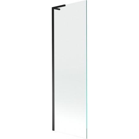 Mexen Next L pare-douche de baignoire à 1 volet 60 x 150 cm, transparent, noir - 895-060-000-03-00-70