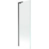 Mexen Next L pare-douche de baignoire à 1 volet 60 x 150 cm, transparent, noir - 895-060-000-03-00-70