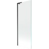 Mexen Next L paroi de baignoire à 1 vantail 70 x 150 cm, transparent, noir - 895-070-000-03-00-70