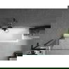Paroi de bain Mexen Next L 1-volet 80 x 150 cm, transparent, noir - 895-080-000-03-00-70