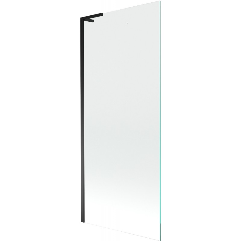Mexen Next L paroi de baignoire à 1 volet 80 x 150 cm, transparent, noir - 895-080-000-03-00-70