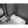 Mexen Next L paroi de baignoire 1 volet 70 x 150 cm, transparent, métal gun - 895-070-000-03-00-95