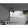 Mexen Next L paroi de baignoire 1 volet 70 x 150 cm, transparent, métal gun - 895-070-000-03-00-95