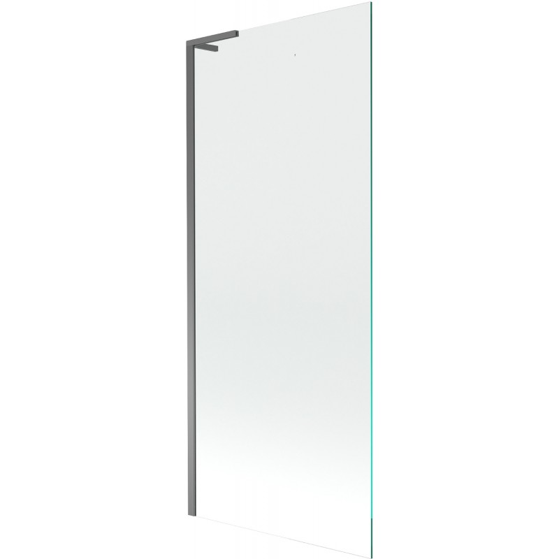 Mexen Next L paroi de baignoire 1 vantail 80 x 150 cm, transparent, métal canon - 895-080-000-03-00-95