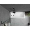 Mexen Next L paravent de baignoire une aile 90 x 150 cm, transparent, gun metal - 895-090-000-03-00-95