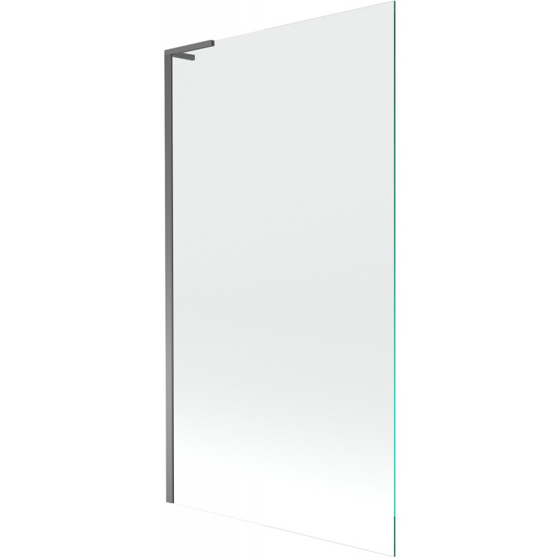 Mexen Next L pare-douche de baignoire 1 volet 100 x 150 cm, transparent, métal gun - 895-100-000-03-00-95
