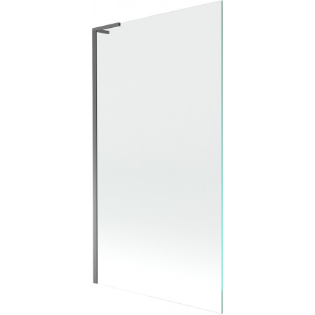 Mexen Next L pare-douche de baignoire 1 volet 100 x 150 cm, transparent, métal gun - 895-100-000-03-00-95