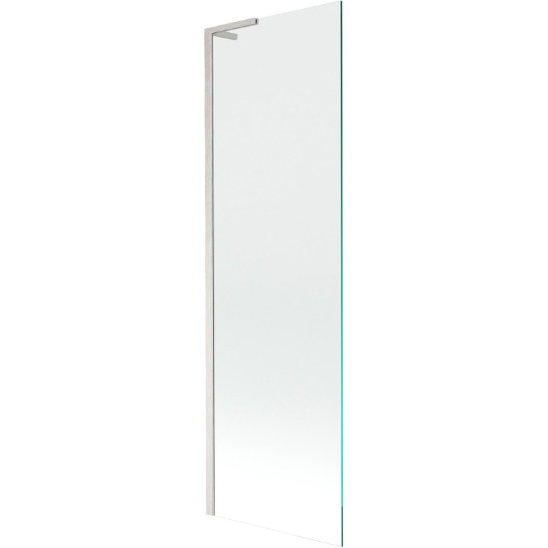 Mexen Next L paroi de baignoire à 1 volet 60 x 150 cm, transparent, nickel brossé - 895-060-000-03-00-97