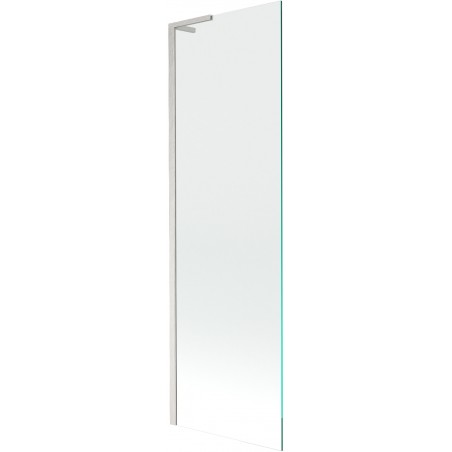 Mexen Next L paroi de baignoire à 1 volet 60 x 150 cm, transparent, nickel brossé - 895-060-000-03-00-97