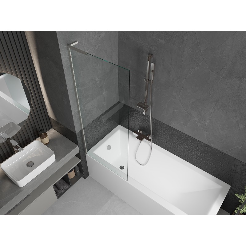 Mexen Next L pare-douche 1 vantail 70 x 150 cm, transparent, nickel brossé - 895-070-000-03-00-97