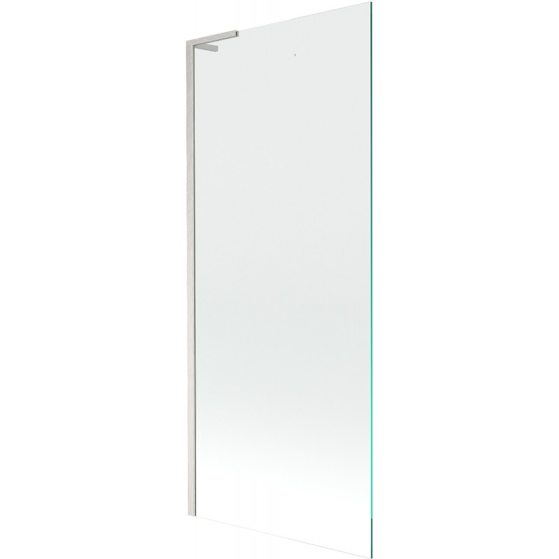 Mexen Next L paroi de baignoire à 1 panneau 80 x 150 cm, transparent, nickel brossé - 895-080-000-03-00-97