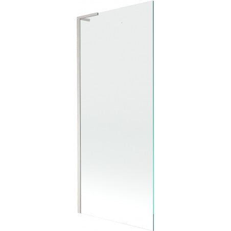 Mexen Next L paroi de baignoire à 1 panneau 80 x 150 cm, transparent, nickel brossé - 895-080-000-03-00-97