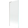 Mexen Next L paroi de baignoire à 1 panneau 80 x 150 cm, transparent, nickel brossé - 895-080-000-03-00-97