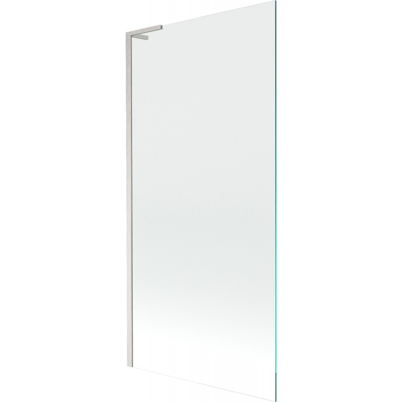 Mexen Next L paroi de baignoire à 1 volet 90 x 150 cm, transparent, nickel brossé - 895-090-000-03-00-97