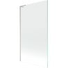 Mexen Next L paroi de baignoire à 1 vantail 100 x 150 cm, transparent, nickel brossé - 895-100-000-03-00-97