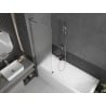 Mexen Next L paroi de baignoire 1 volet 60 x 150 cm, verre dépoli, chrome - 895-060-000-03-30-01