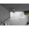 Mexen Next L paroi de baignoire 1-volet 90 x 150 cm, givre, chrome - 895-090-000-03-30-01