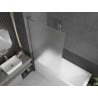 Mexen Next L paroi de baignoire 1 battant 100 x 150 cm, dépoli, chrome - 895-100-000-03-30-01