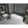 Mexen Next L paroi de baignoire 1-volet 60 x 150 cm, dépoli, blanc - 895-060-000-03-30-20