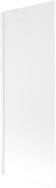 Mexen Next L paravent de baignoire 1 volet 70 x 150 cm, givré, blanc - 895-070-000-03-30-20